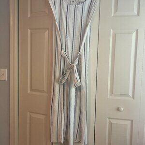 Cupcakes And Cashmere aprea tie shirt dress in Ivory